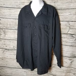 DICKIES Flex Mens 3XL  work Button-up shirtPit to pit approx:  30 inches Righ